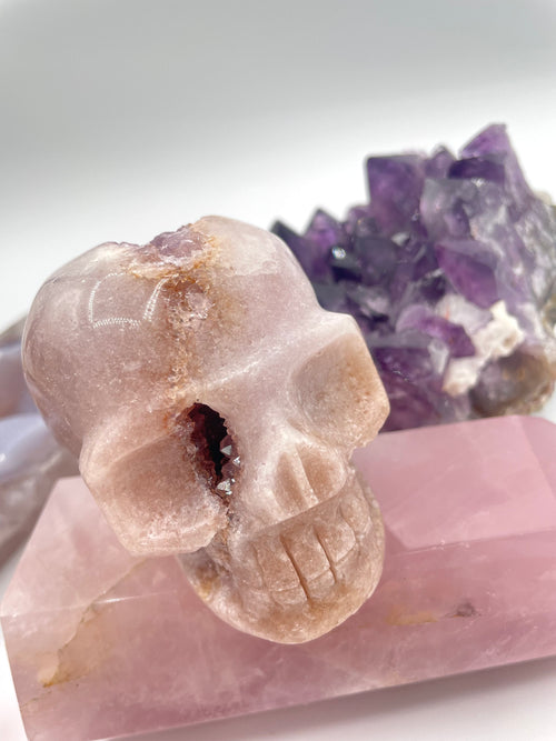 Pink Amethyst Skull (1)