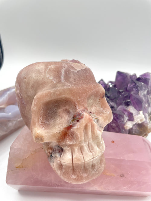 Pink Amethyst Skull (3)