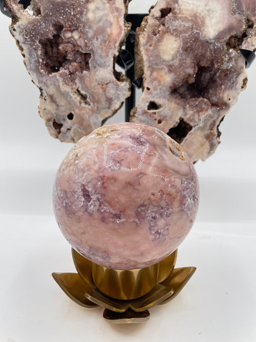 Pink Amethyst Kugel