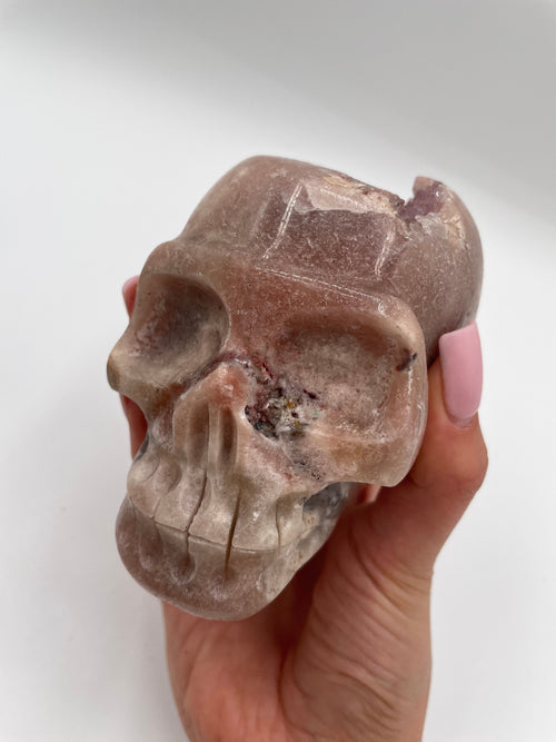 Pink Amethyst Skull (3)